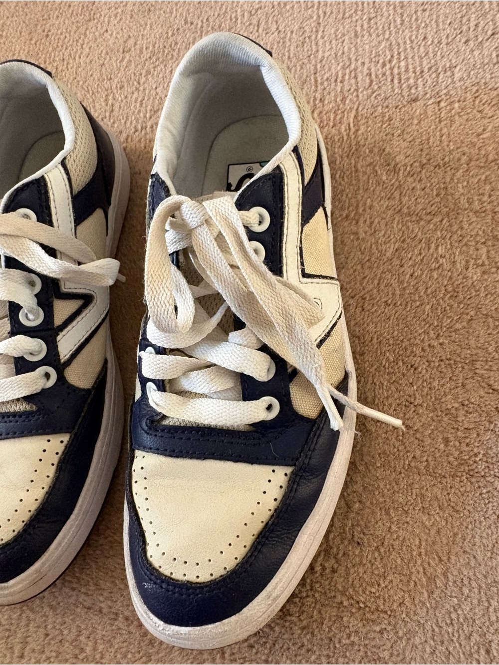 Blue and Off White Vans - Picture 9 of 15